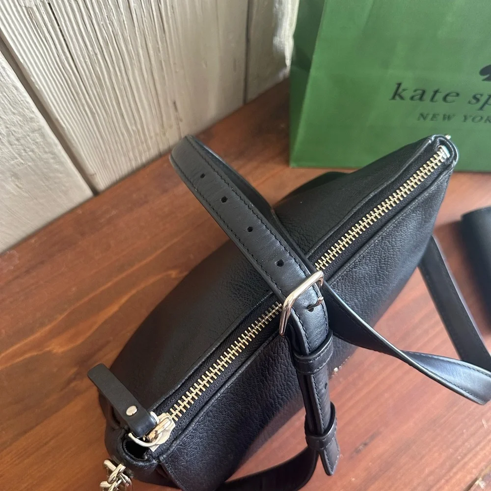 Kate Spade Robinson Lane Chantel Bag + Schuyler Wallet NWT Black Bundle - Picture 11 of 16